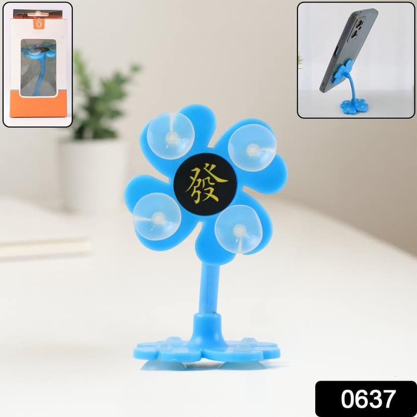 Phone Holder Car & Mount Sucker Stand vip stand (Multicolored With Box)) view 2