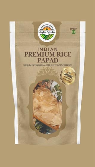 Ghoghir Agro Fed Indian Premium Rice Papad