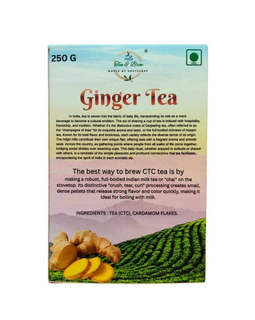 Tea & Brew | Ginger Tea | 250g Box | Pack of 1 view 2