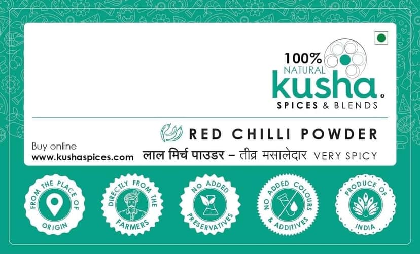 Kusha Spices Red Chilli Powder view 2