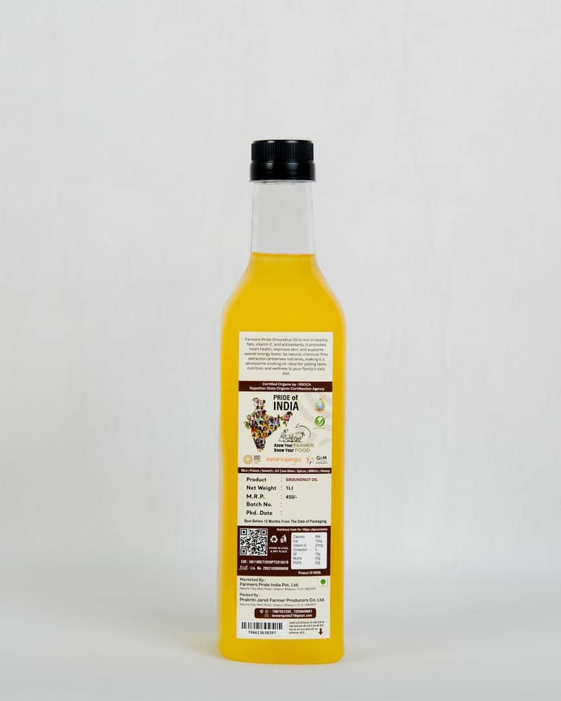 Organic Ground Nut Oil (woodpressed) view 2