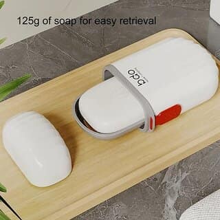 Travel Soap Case, Waterproof Container Draining Layer, Portable For Bathroom, Camping, Gym, Leakproof 1 Pc.