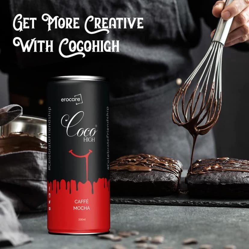 Coco High� Chocolate Drink | Chocolate Milk Shake | High Protein | Premium Melted Chocolate Drink | Ready to Serve | Excellent Source of Calcium | Unique Taste view 2