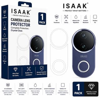 ISAAK Back Camera Lens Protector compatible for Vivo V50 5G (Pack of 1)