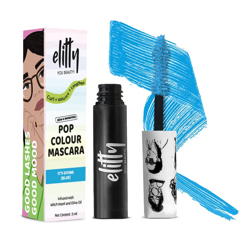 Sky Blue Coloured Mascara Sky Blue Coloured Mascara - It's Giving