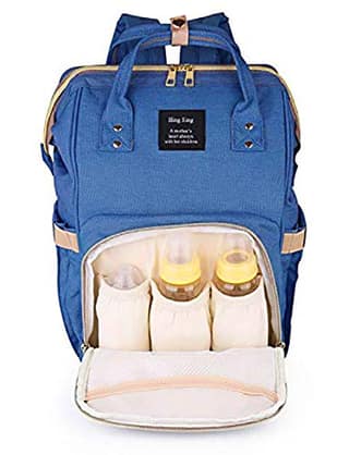 House of Quirk Baby Diaper Bag Maternity Backpack (Blue) House of Quirk Baby Diaper Bag Maternity Backpack (Blue) - Blue / L