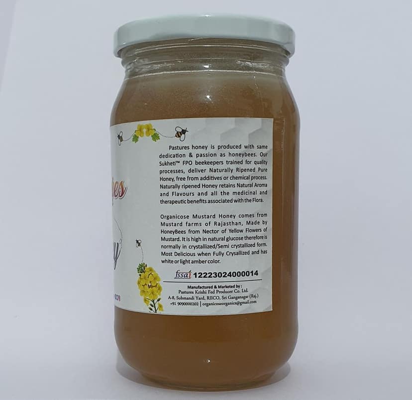 Pastures White Cream Mustard Honey 500gms view 2