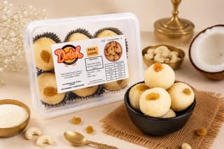 Traditional Rava Ladoo Made with Semolina for Festive Celebrations and Gifting
