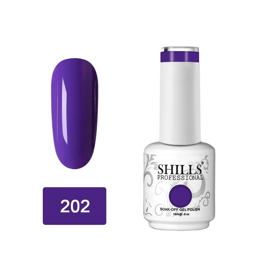 SHILLS PROFESSIONAL Uv/Led Soak Off Glossy Finish Nail Polish Nail Art Nail Polish Color Shade 202, 15 Ml SHILLS PROFESSIONAL Uv/Led Soak Off Glossy Finish Nail Polish Nail Art Nail Polish Color Shade 202, 15 Ml - Shade 202 / 15 ml (Pack of 1) view 2