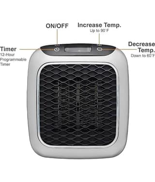 HARSHLOVE Portableheater Black Fan Heater