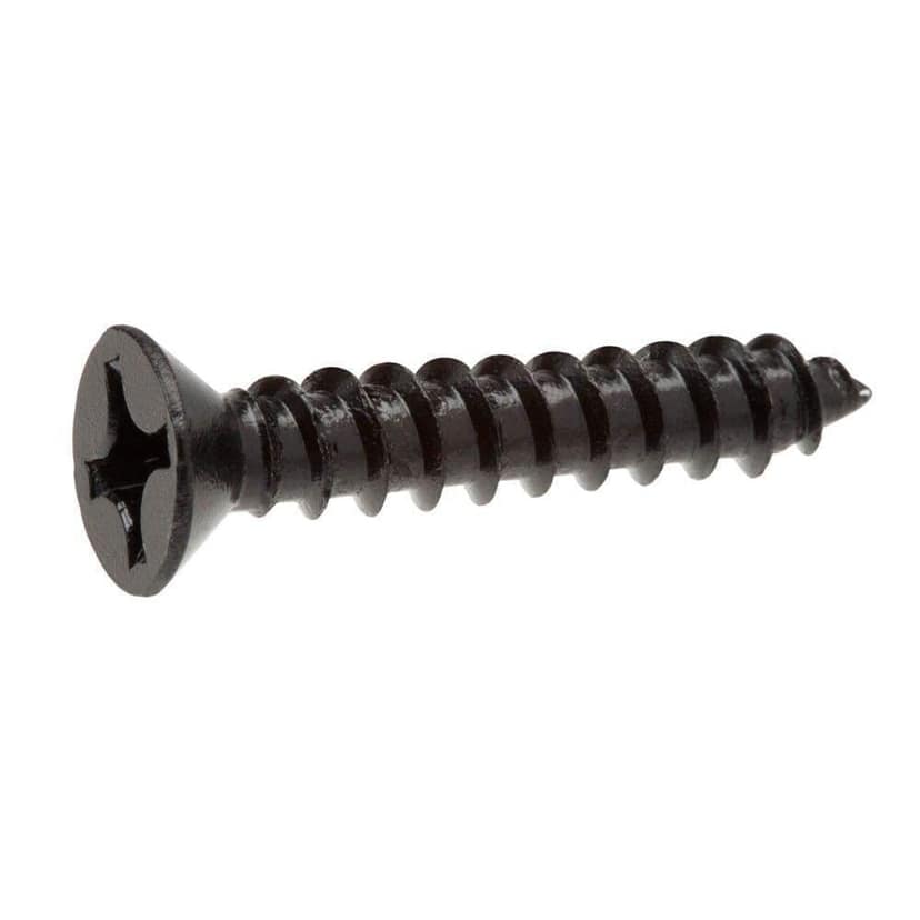 INDRICO? Screws for Fixing Wood, Plywood, Plasterboards Black Iron Four Head (Pack of 200, 2 Inches Screw) view 2
