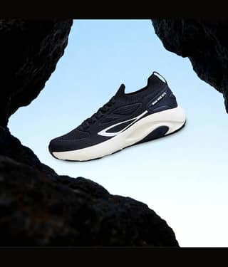 Neemans Black Men's Sports Running Shoes