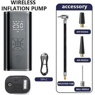 Double Safety 2 psi Tyre Air Pump for Car & Bike