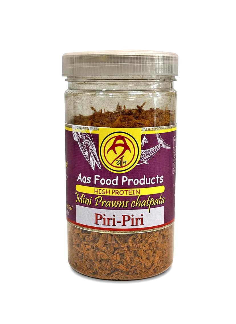 AAS Food Products Mini Prawns Chatpata Piri Piri 100gm view 2