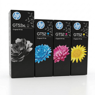 HP GT53XL set of 4 colors Black cyan yellow magenta Original Ink Bottle (1VV21AA)