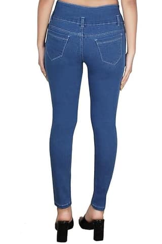 FINBEAT Jeans Pattern 3btn Skinny Fit Basic Belt Basic Bottom 12003 Jeans for Women