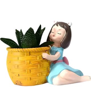 Khushi Enterprises Decorative Pot 13 cm - Pack of 1