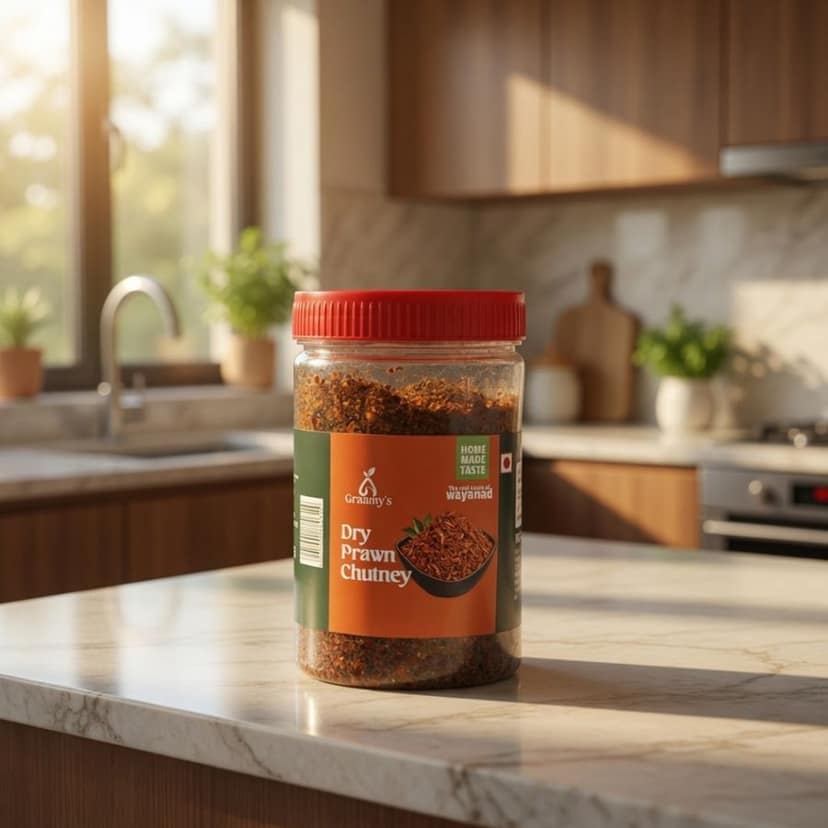Dry Prawn Chutney - 300 gm - One plastic jar view 2