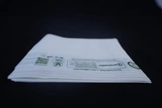 100% Compostable Pouches - 9 x14 inches - 100 pcs/kg I white colour I Pack of 3 KG