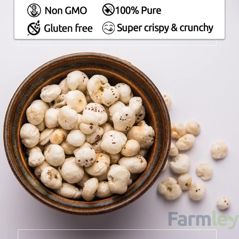 Farmley Prasadam Phool Makhana 400 g Pack of 2 each 200g | Premium Fox Nuts view 2