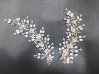 Pearl and crystal Hair Brooch