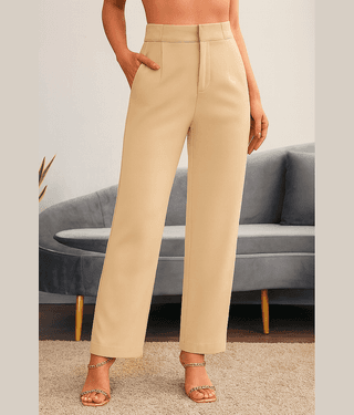CHALODIA Women Cotton Blend Formal Trousers ( Brown )