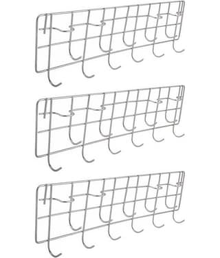 JISUN - Silver Stainless Steel Storage Racks ( Pack of 3 )