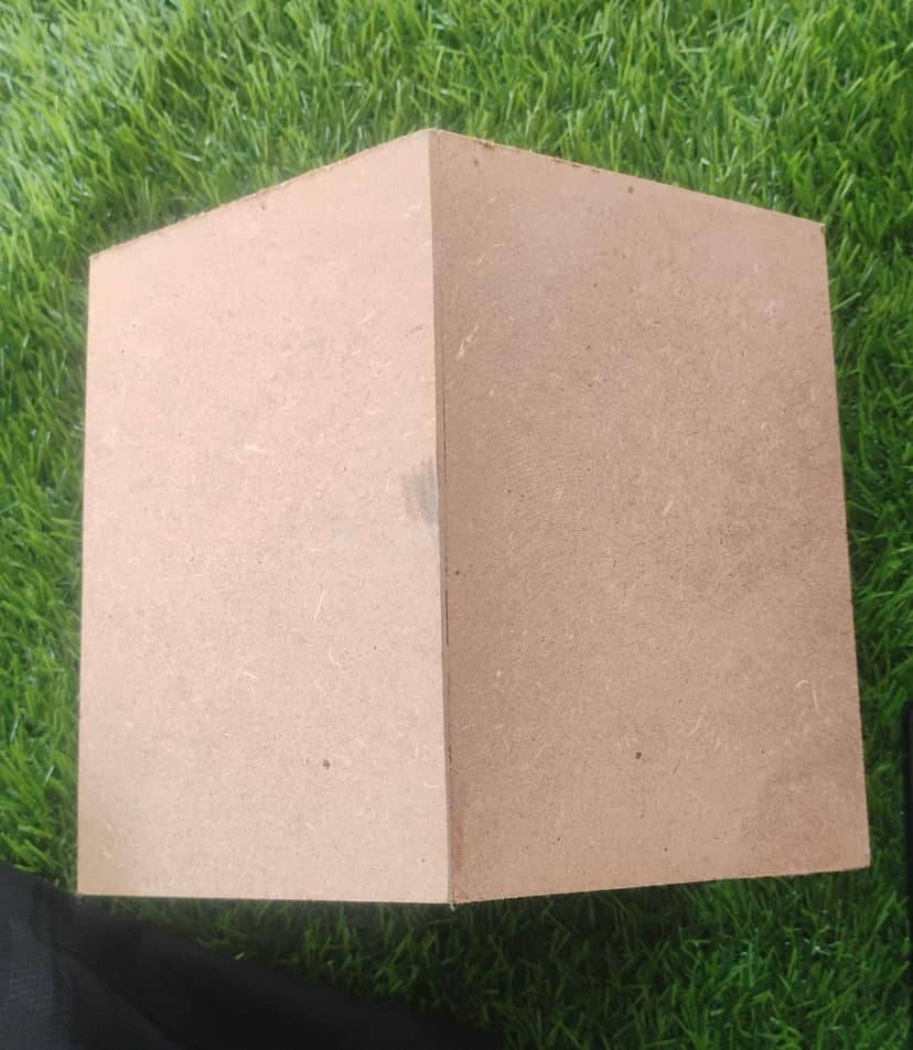 Nesty Wooden Bird House for Outdoor Garden Decor and Bird Nesting | Natural Brown | 6 x 6.5 x 7 Inch view 2