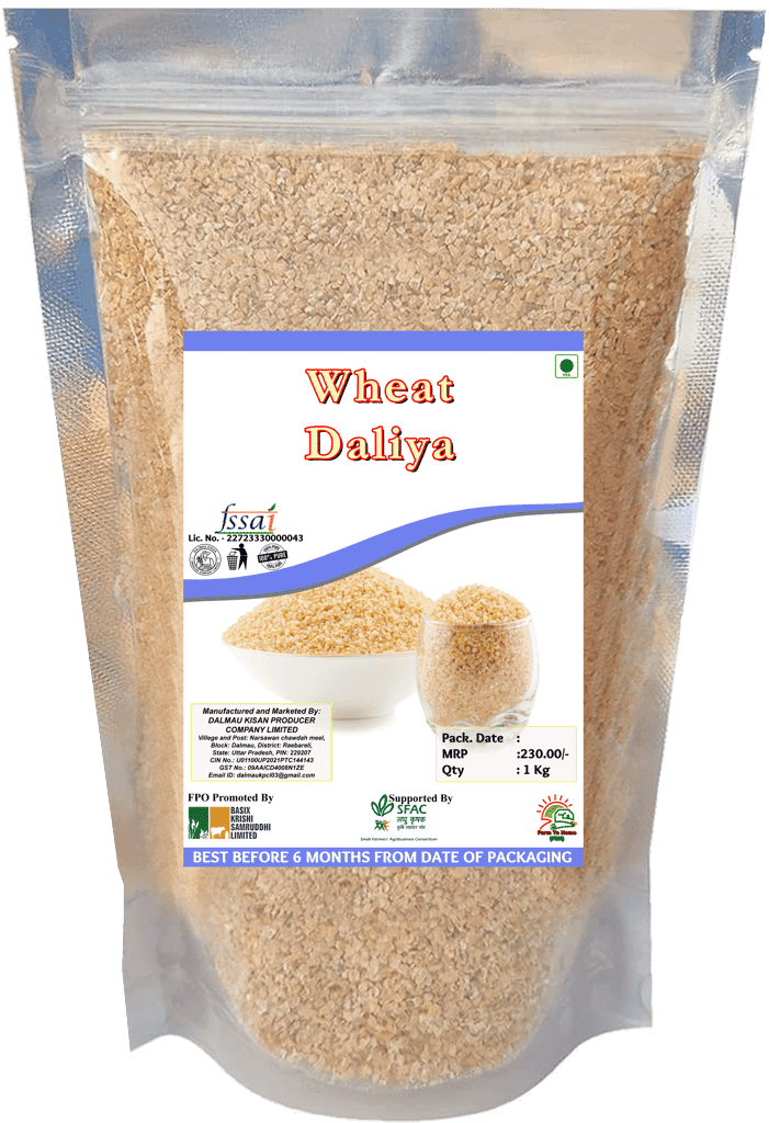 Wheat Daliya 1Kg - 100% Pure & Natural (pack of 4)