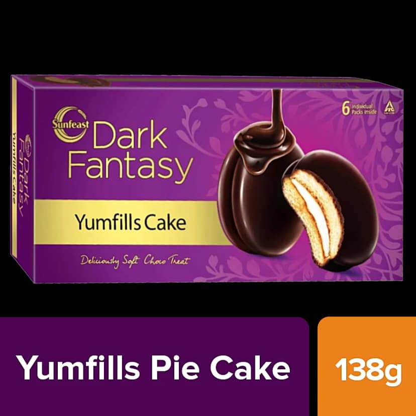 Sunfeast Dark Fantasy Yumfills Pie Cake, 138 G