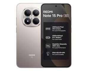 Redmi Note 15 Pro 5G Smartphone, 8GB RAM, 128GB Storage - Silver Ash