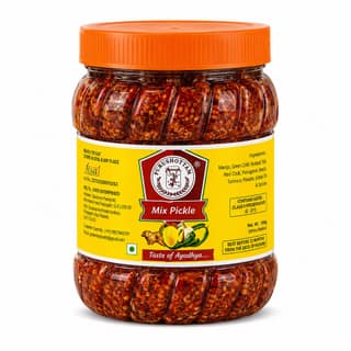 Purushottam Mix Pickle – Authentic Taste of Ayodhya | Traditional Indian Mixed Pickle | 500 g