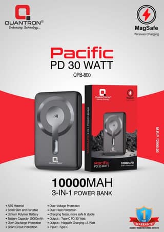 QUANTRON QPW-800 WIRELESS POWER BANK ( 1 Year Warranty** )