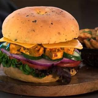 Kadai paneer burger