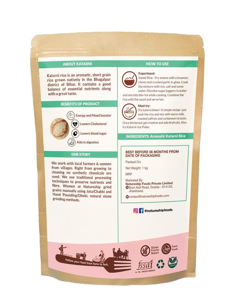 Natureship- Premium, Aromatic, Katarni Rice, 1kg view 2
