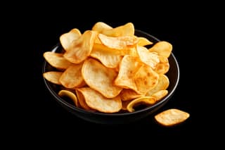 Aloo chips with sendha namak