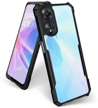 PLUGTECH Slim Shockproof Case | Matte Black Soft | Drop Protection | Precise Cutouts | Premium Mobile Cover for Oppo A78 5G
