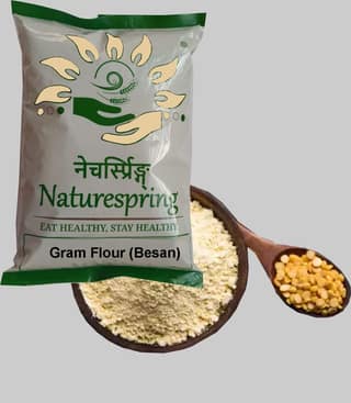 Naturespring Gram Flour (Besan) - Pure Chickpea Flour for Healthy Cooking