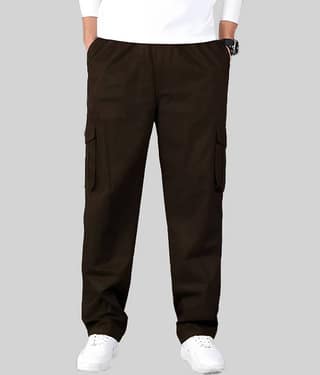 Reoutlook Regular Flat Men's Cargos - Grey ( Pack of 1 )