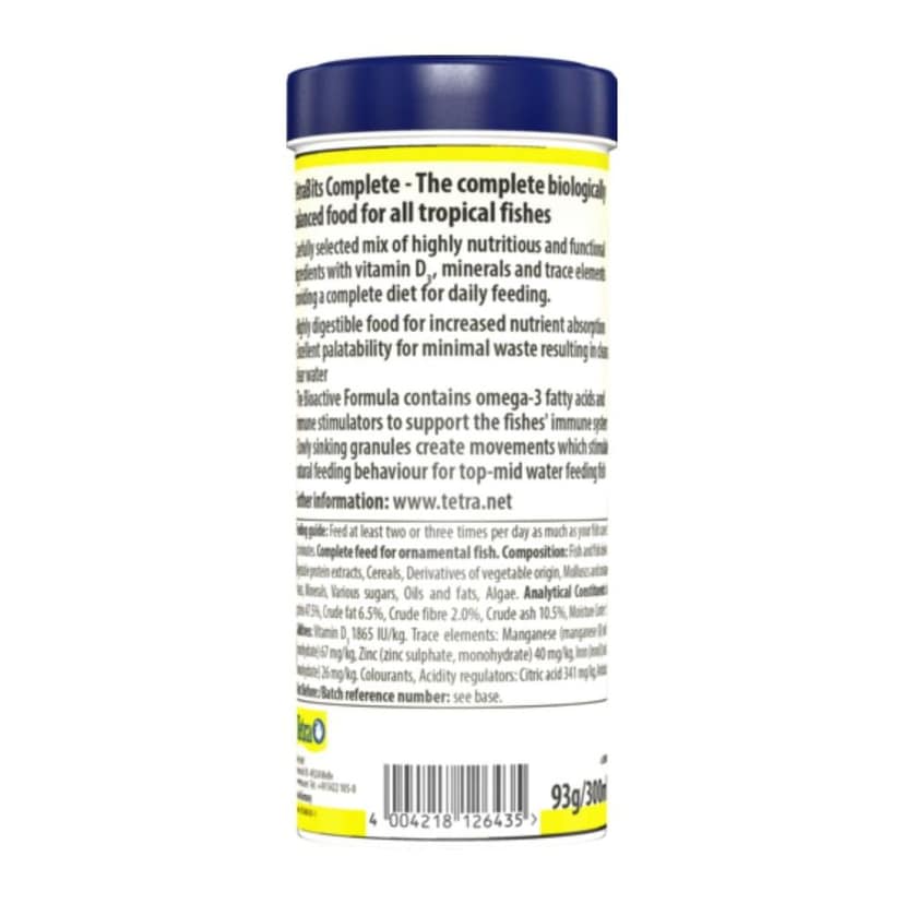 Tetra Bits Fish Food For All Discus & Other Demanding Tropical Fish To Maintain Good Health, Colour & Growth, Bio Active Formula, All Life Stages, Pellet, 93 Grams view 2