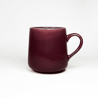 Heritales Dark Merlot Ceramic Mug for Coffee, Milk & Tea Lovers – 350 ML | Handcrafted in India |Vegan, Bone China-Free | Microwave, Dishwasher & Freezer Safe | Premium Artisanal Mug– Set of 1