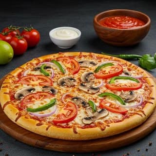 Mushroom Veg Pizza