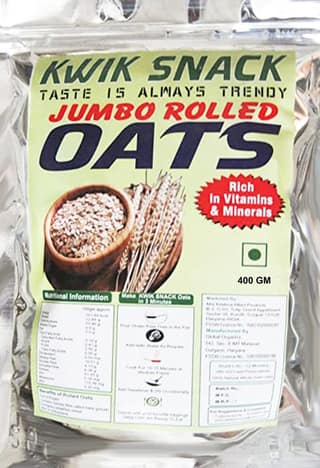 KWIK SNACK JUMBO ROLLED OATS (400 GM)