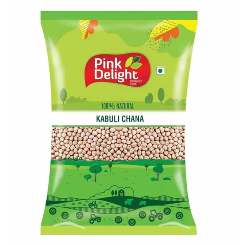 Pink Delight Premium Kabuli Chana Sortex Cleaned 2 kg