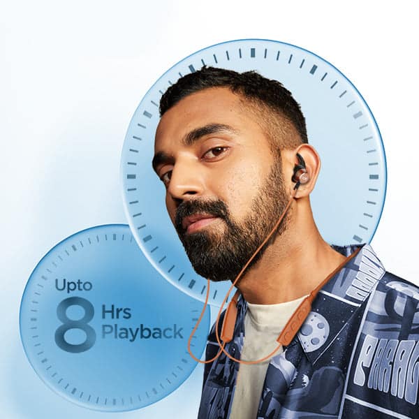 boAt Rockerz 235 V2 | Bluetooth Stereo Wireless Earphone with Up to 8 Hours of Uninterrupted Music, Fast Charging, IPX5 sweat and water resistance Royalblue view 2