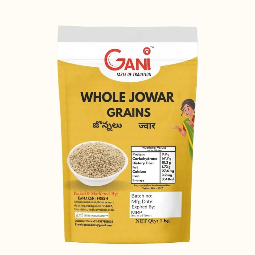 Gani Whole Jowar Grains - 1 kg