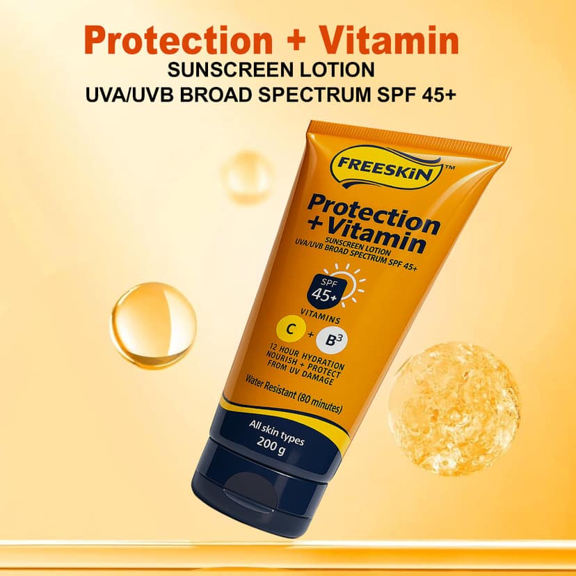Sunscreen SPF 45+ PA+++ 200g | Broad Spectrum Sun Protection view 2