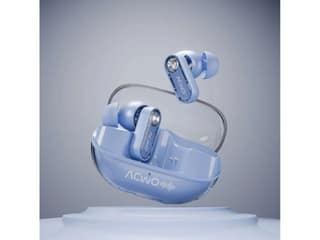 ACwO Dwots 777 Wireless in Ear Earbuds, 50Db Hybrid ANC, Advanced 6 Mics with AI-ENC, Transparency Mode, 3 EQ Modes, Minimal Transparent Design - Gen Blue