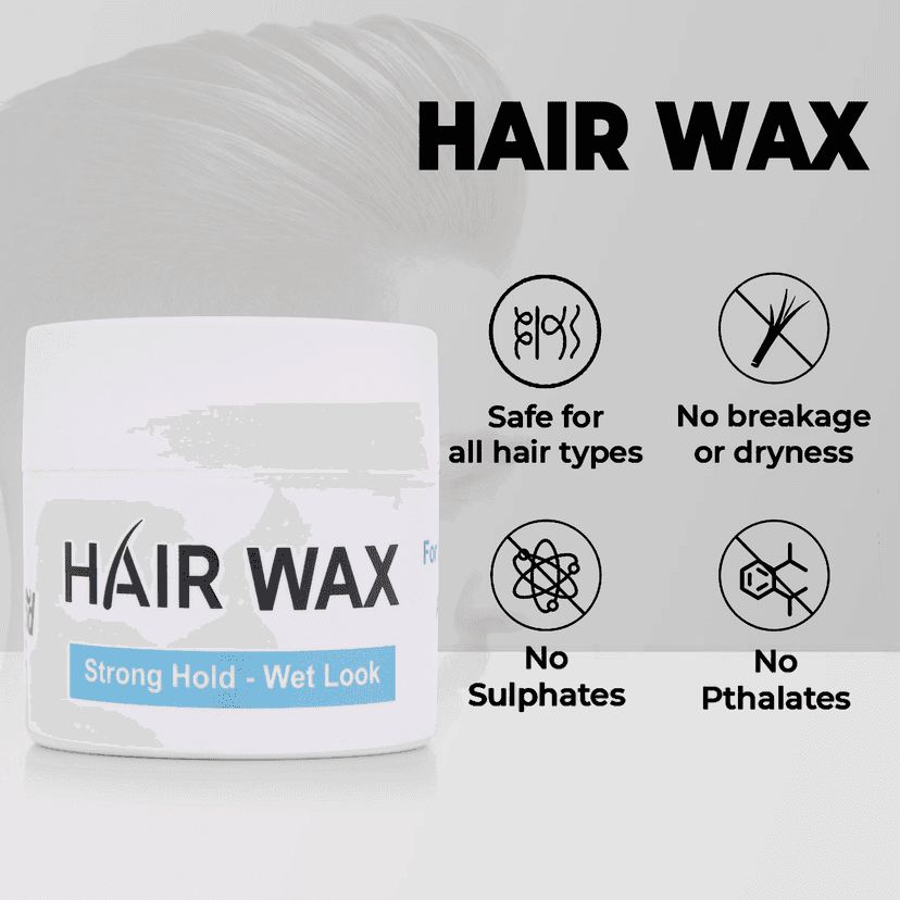 Dermease Men’s Aloe Vera Hair Wax for Strong Hold & Shine view 2