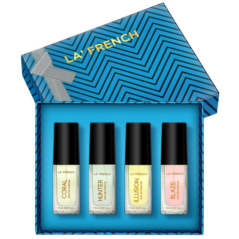 Perfume Gift Set for Unisex 4x15ml | Coral Blaze Illusion Hunter